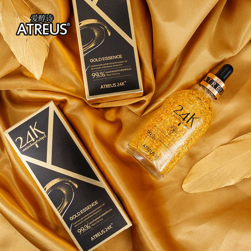 การค้าทั่วไปไทยของแท้ ATREUS24k Gold Foil Essence Moisturizing Moisturizing Lifting Firming Repair 1