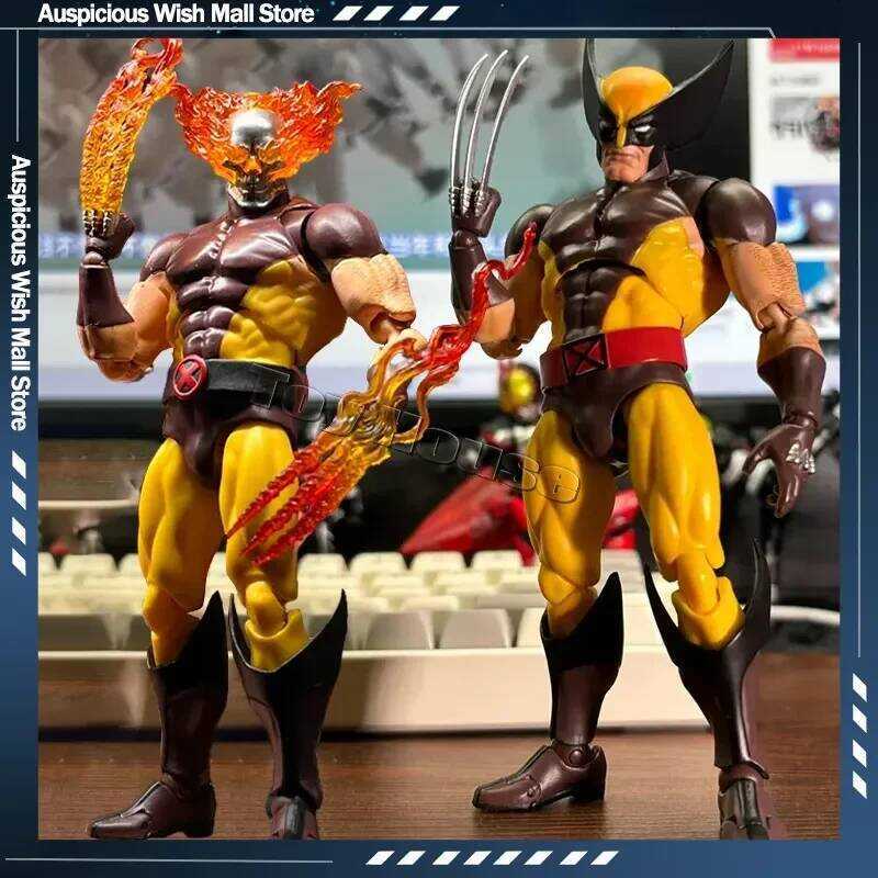 ฟิกเกอร์แท้จาก ❤ Ct Toys Wolverine Anime Figure Mafex 138 Deadpool 3 Movie Action Figure โมเดลสะสม