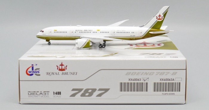 พร้อมสต็อก JC Wings Wings Wings Royal Airlines B787-8 V8-OAS 1: 400 Alloy Airliner Model Out of Prin