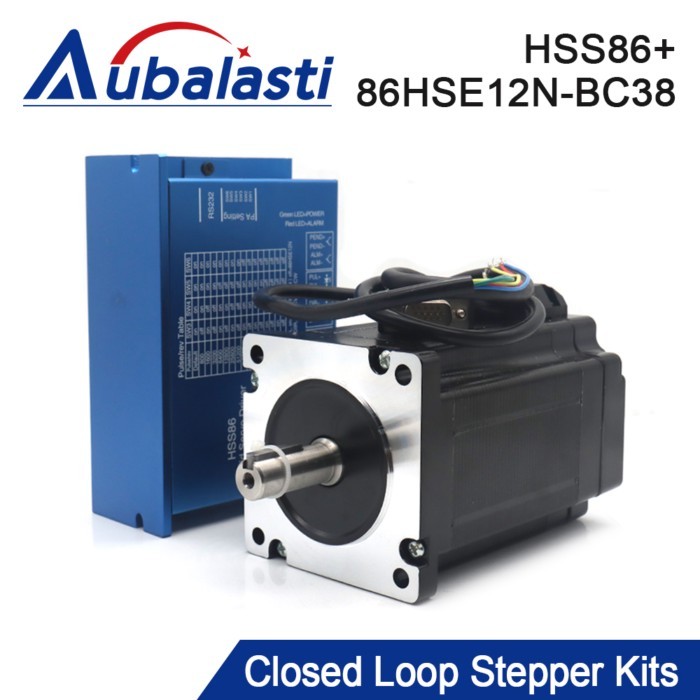 Aubalasti JSS Nema34 12N.m Closed Loop Stepper Motor Driver Kits Shaft Dia.14mm 8A HSS86+86HSE12N-B