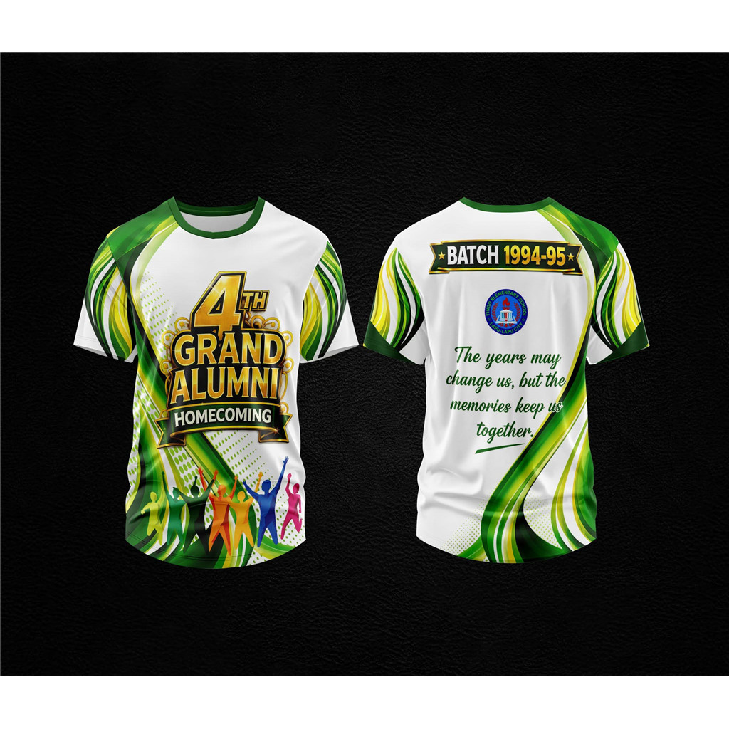 Batch 1994-95 4th Grand Alumni Homecoming เสื้อยืดแขนสั้น Alumni Reunion พิมพ์เต็ม
