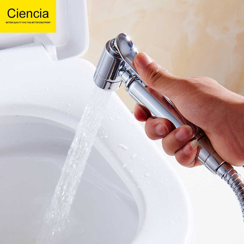 ทองแดง Chrome-Plated ห้องน้ํา Sprayer Sprayer Sprayer ชุดห้องน้ํา Flush Sprayer Sprinkler ciencia