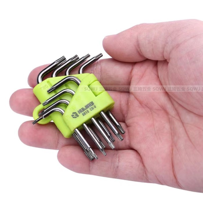 Torx ประแจหกเหลี่ยมชุด T5T6T7T8 หกเหลี่ยมด้านในไขควง Torx ประแจฮาร์ดไดรฟ์ซ่อมเครื่องมือ