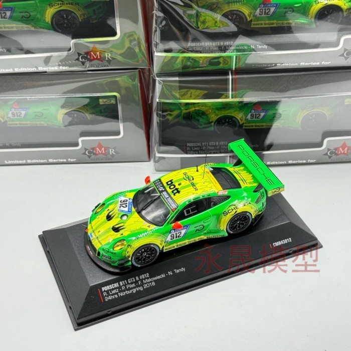 IXO 2018 New Taipei First Championship 1/43 Porsche Fleet GT3 โมเดลรถอัลลอย