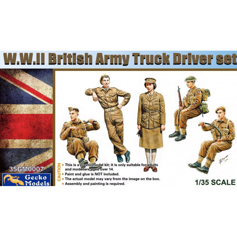 Gecko Models 35GM0007 WWII British Army Truck Driver Set 1/35 Figure