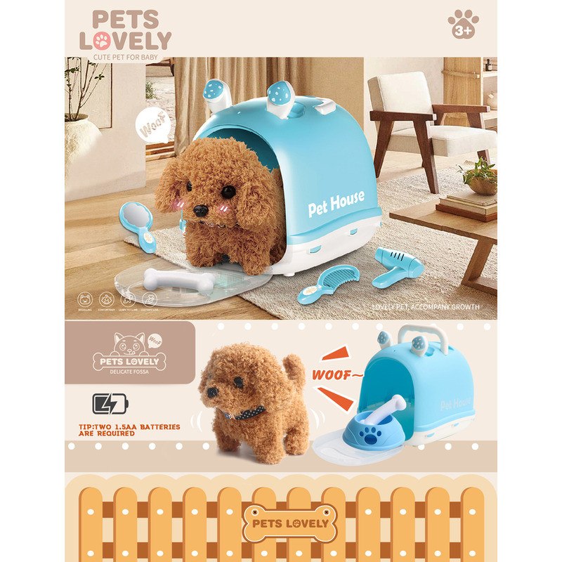 y / B Electronic Interactive Toys - Walking, Barking, Wagging Tail, Kids Toddler Companion Animals.
