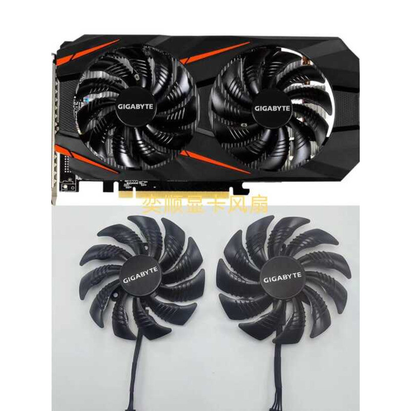 ((Gigabyte P106 GTX1060 1050ti 1070 พัดลมการ์ดกราฟิก