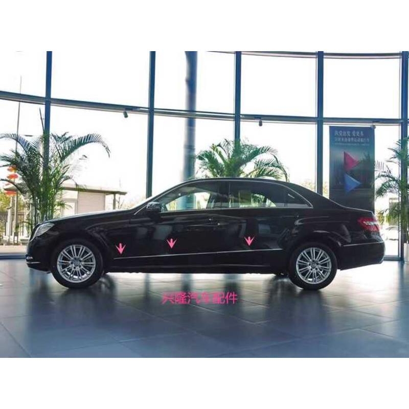 Mercedes-Benz E-Class เก่า E260LE200LE300L แผงประตู Bright Strip ประตู Lower Bright Strip ประตู Brig