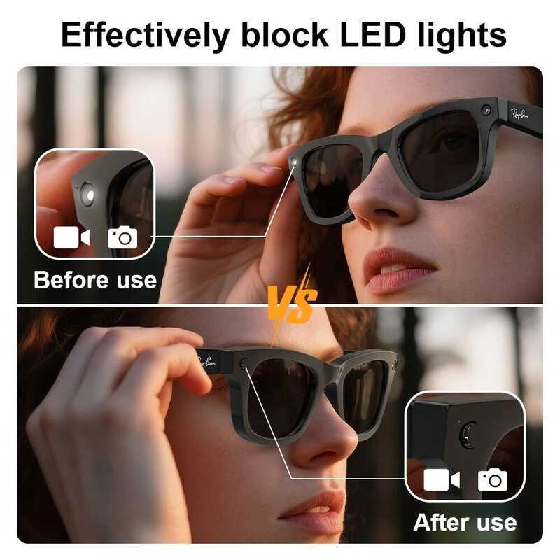 HIBLOKS สําหรับ Meta Wayfarer RW4006/RW4008 Skyler RW4010 RW4009/RW4009F AI อัจฉริยะแว่นตาบันทึกวิดี