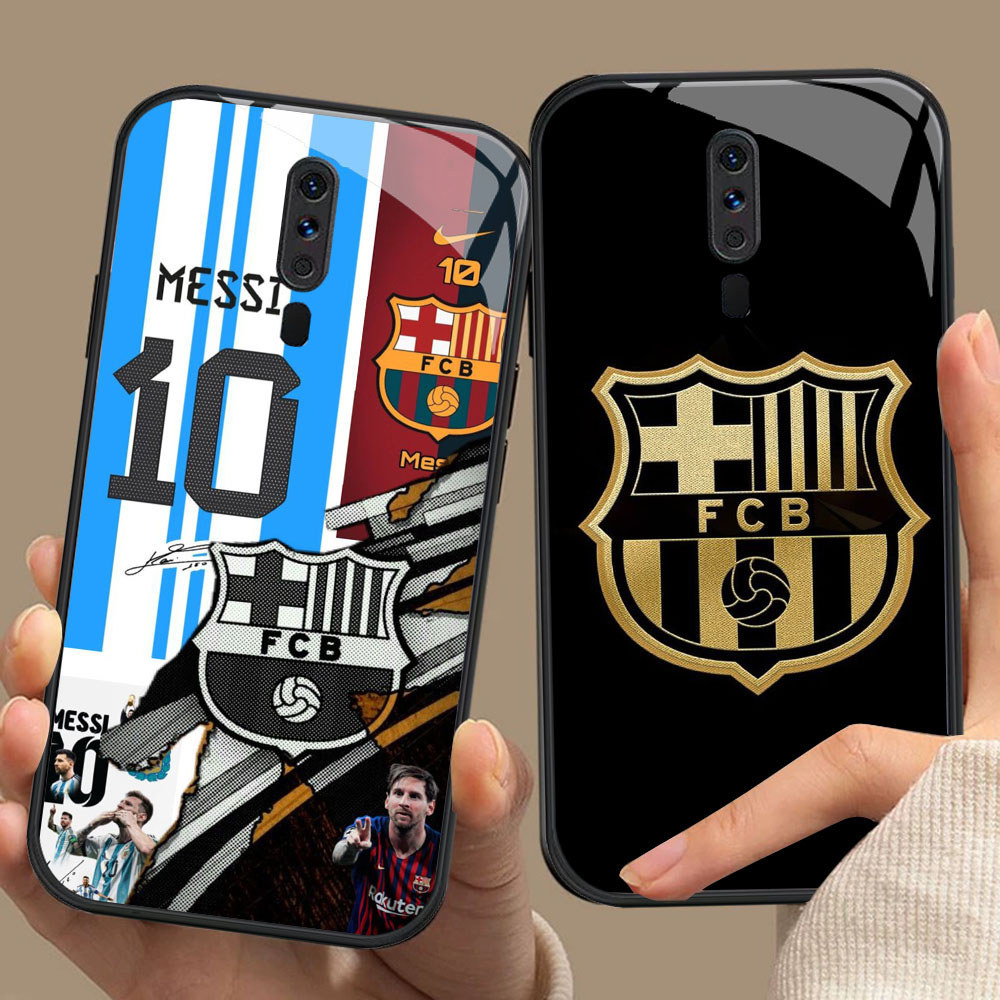 CK-42 Barcelona Football Club HD Glass Casing สําหรับ OPPO A5 A9 F11 A9X Reno 2F 2Z Pro
