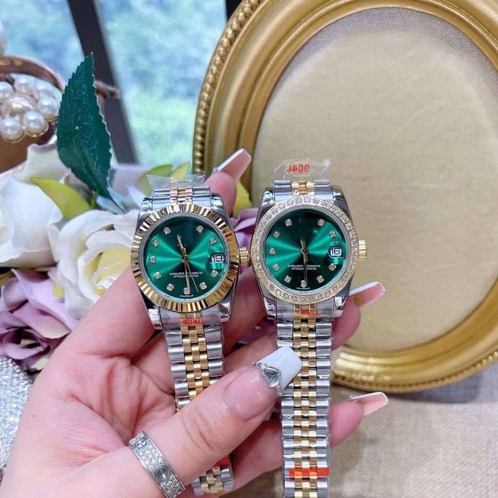 แฟชั่น ❤ Retro Diary นาฬิกากลไกอัตโนมัติผู้ชายผู้หญิงนาฬิกาสายเหล็กขาตั้ง West 92a