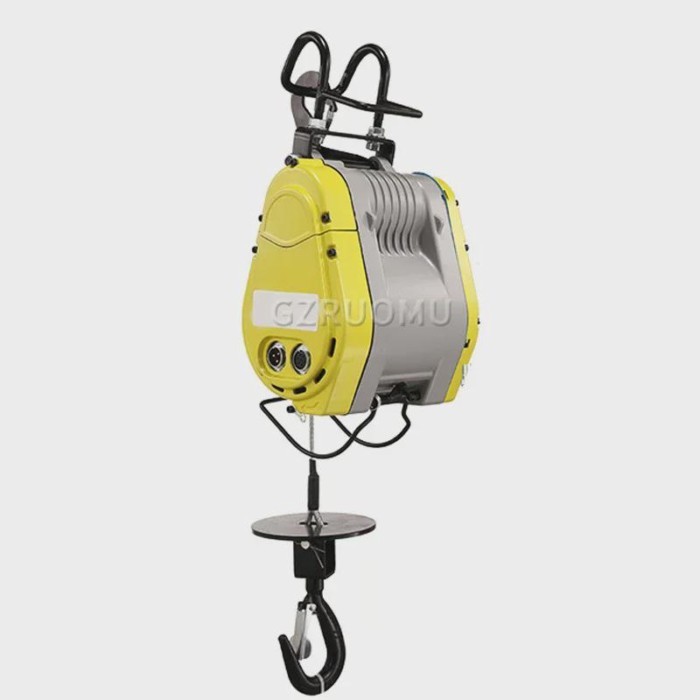220V Electric Hoist Household Small Crane Portable Suspension Hoist Line Control Lifting Crane Lift