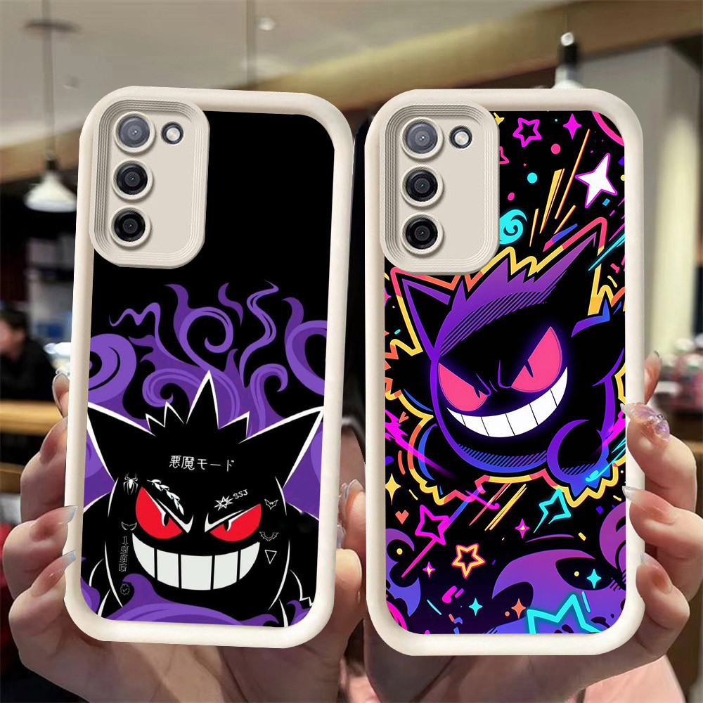 J-1 Pokemon Gengar ดำขาวชมพูเคสโทรศัพท์หรับ Xiaomi Redmi 15 POCO M3 9T 9A 5G