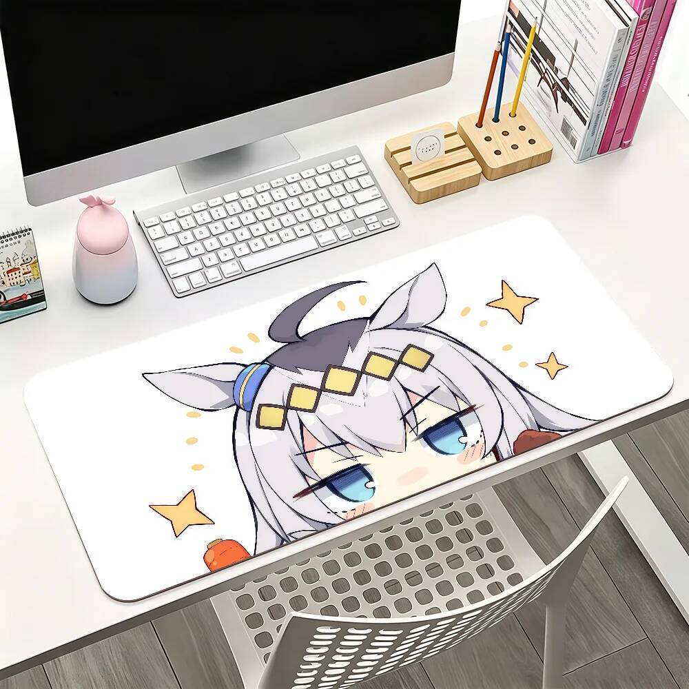 ญี่ปุ่นอะนิเมะ Umamusume Oguri Cap แผ่นรองเมาส์สําหรับเล่นเกมสํานักงานและแป้นพิมพ์ลื่นกันน้ําขนาดใหญ