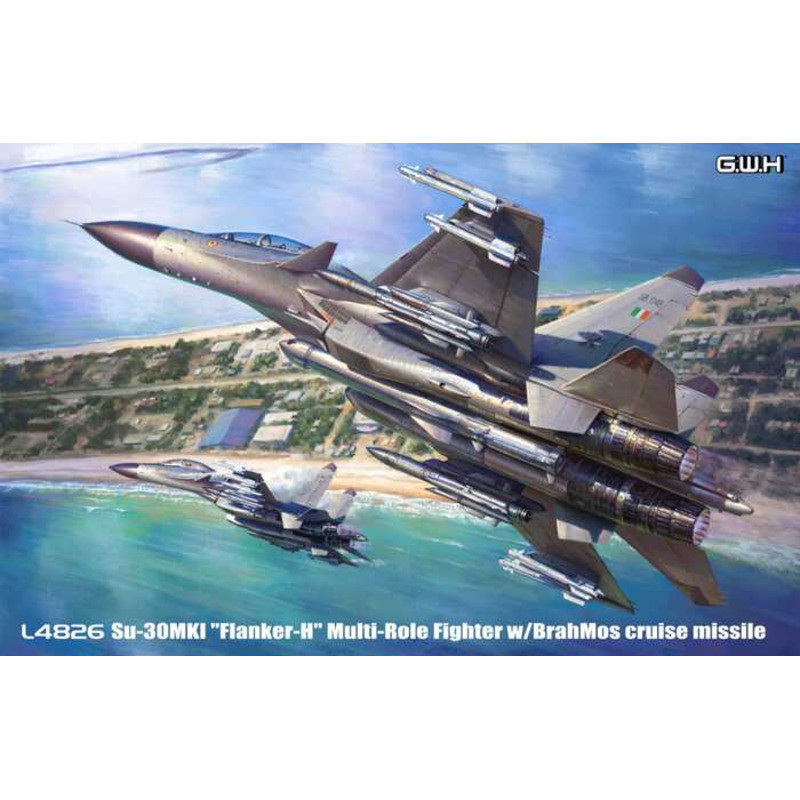 Great Wall Hobby L4826 Su-30MKI "Flanker-H" Multi-Role Fighter w/BrahMos cruise missile 1/48 Static