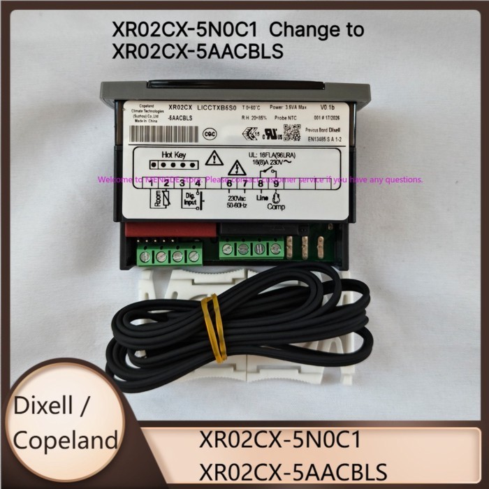 XR02CX-5AACBLS XR02CX-5N0C1 Copeland Electronic Temperature Controller XR02CX Freezer Refrigerator