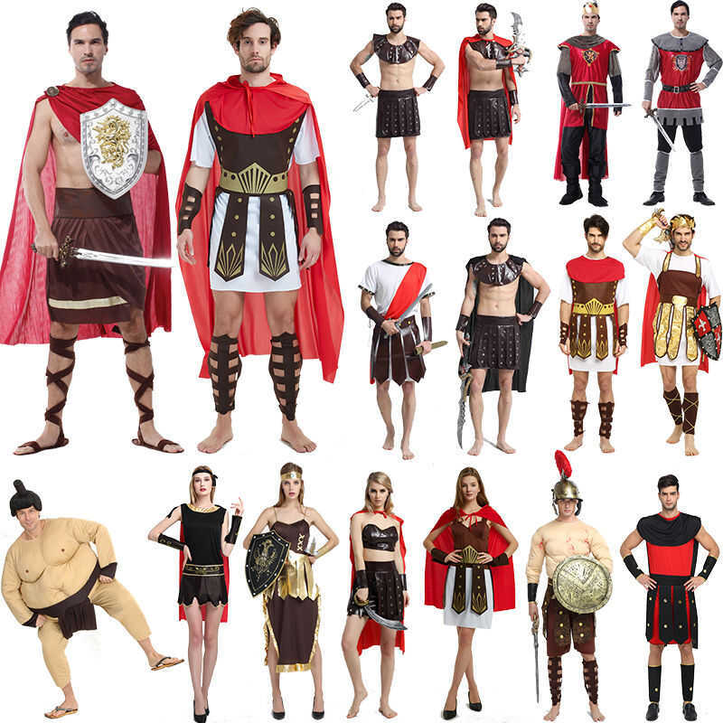 & Halloween Cosplay Greek Gladiator Ancient Roman Spartan Warrior Costume