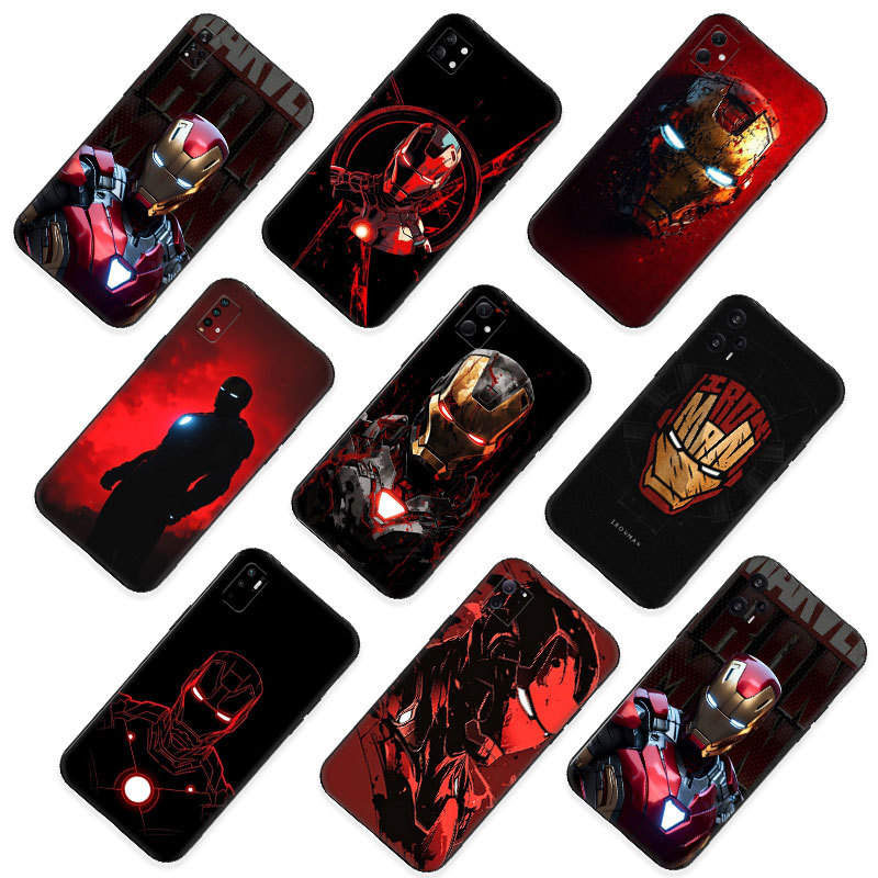 Cool Iron Man กรณี Studies ^KW-6 สําหรับ Redmi หมายเหตุ 7 Pro 8T 9S Max 9T 10 ความเข้ากันได้ TPU เคส