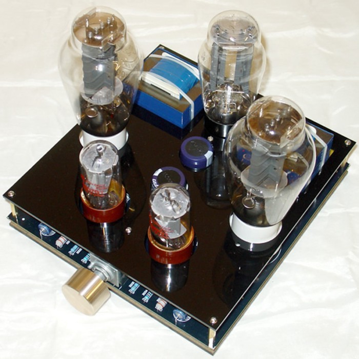 6N8 (6SN7) pushes 300B or 2A3 tube bile single-ended type A tube amplifier, input power: 9W + 9W /