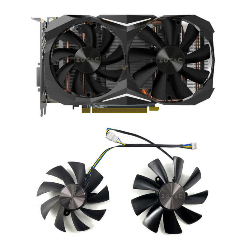 ZOTAC/ZOTAC GTX1070ti 1080 1080ti MINI พัดลมการ์ดกราฟิก GA92S2H/GAA8S2U