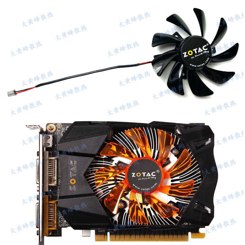 ZOTAC/ZOTAC GTX650 650ti 740 750ti พัดลมระบายความร้อนการ์ดกราฟิก