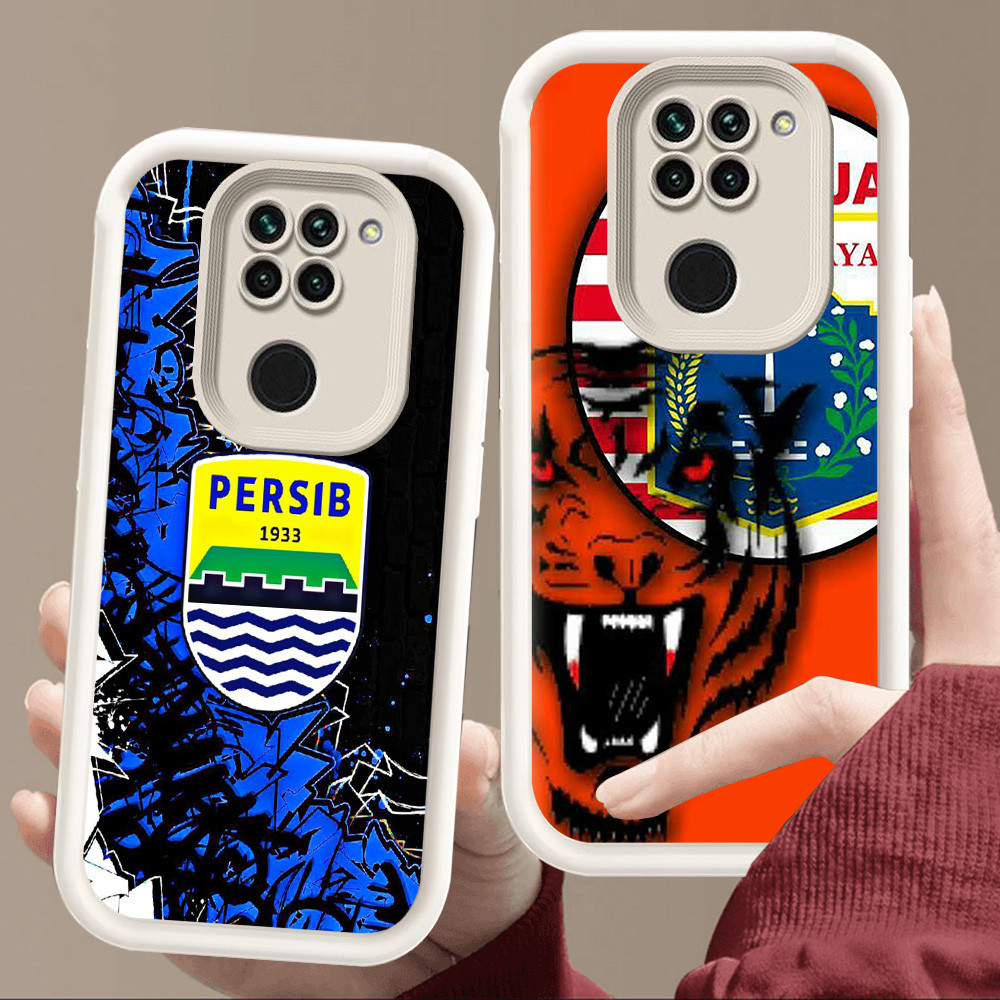 เคสสําหรับ Xiaomi Redmi Note 9S 8 9 Pro Max Soft White E21 Football Club Persib