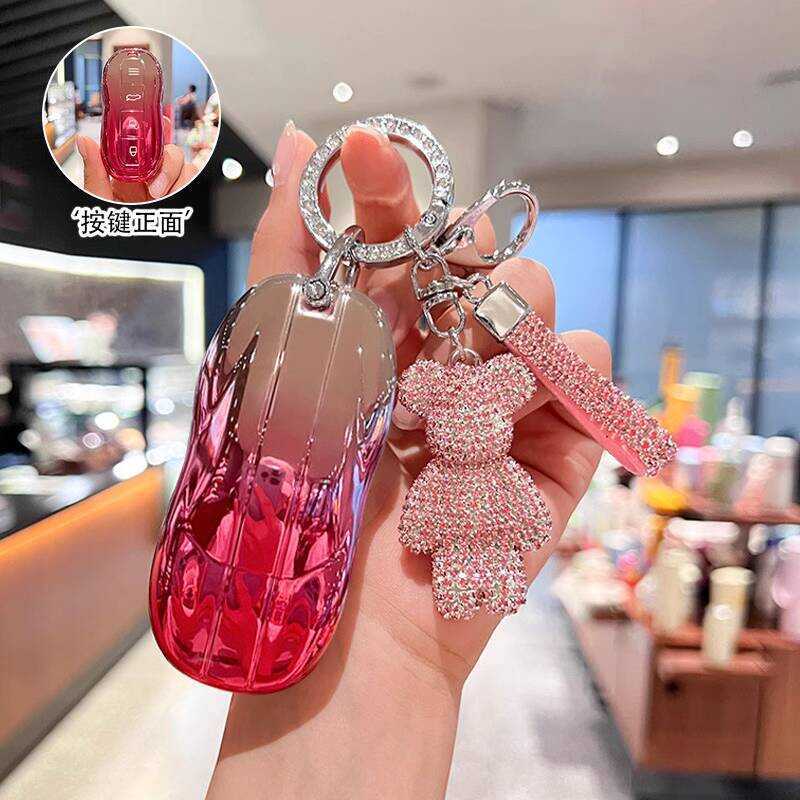 เหมาะสําหรับปี 2024 Xiaomi su7 เคสกุญแจ su7max เคสกุญแจรถ su7proTPU เคสป้องกันหญิง