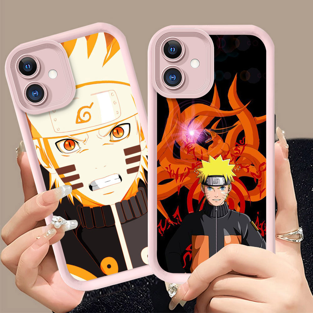 Q-2 Naruto ขาวดำเคสโทรศัพท์หรับ Samsung A05 A07 A06 A04E A04 A03 5G ปกสีชมพู