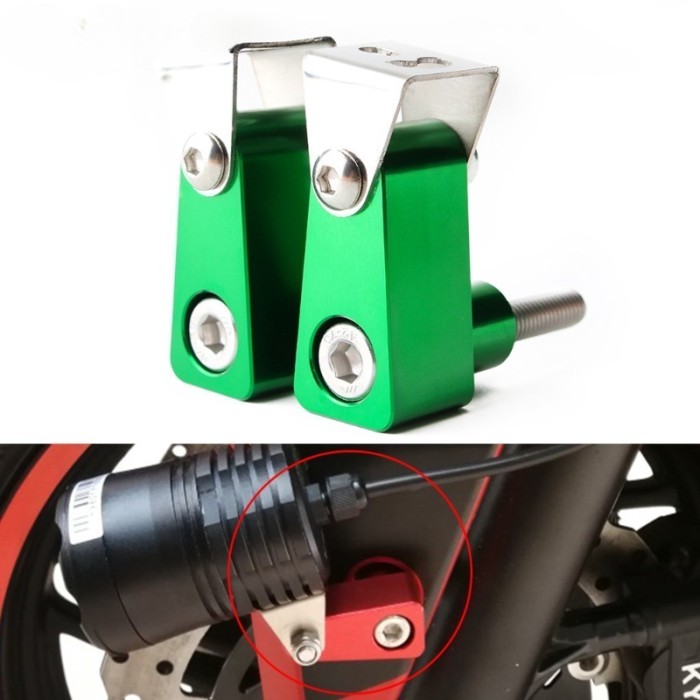 2PCS Turn lights Bracket For YAMAHA Z1000 Z900 Z800 ZX6R ZX10R ER6N TECHMAX CNC Aluminum Lower Fork