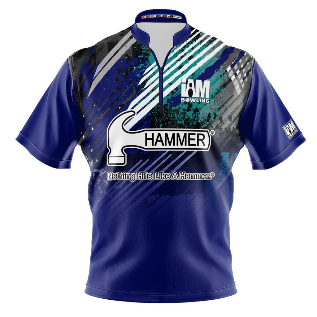 เสื้อแข่ง Hammer DS Bowling - ดีไซน์ 1522-HM 3D เสื้อโปโล