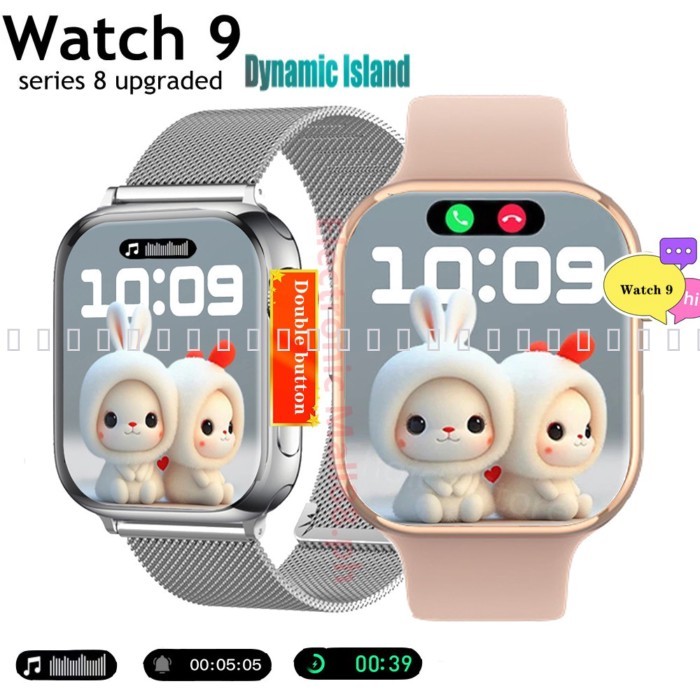 จัดส่งจากกรุงเทพฯ  Iw9 MINI สมาร์ทวอทช์ 41 มม. 45 มม. ไดนามิกเกาะ NFC watch 9 รองรับไทย สําหรับผู้ชา