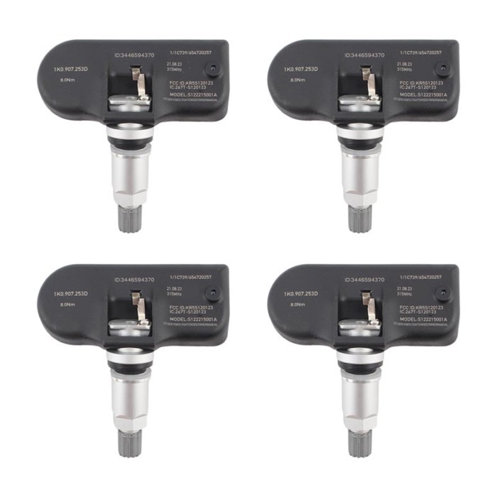 For A3 A4 A5 Q5 S4 Beetle CC Golf GTI Jetta Passat R32 4PCS 1K0907253D 315Mhz TPMS Tire Pressure Se