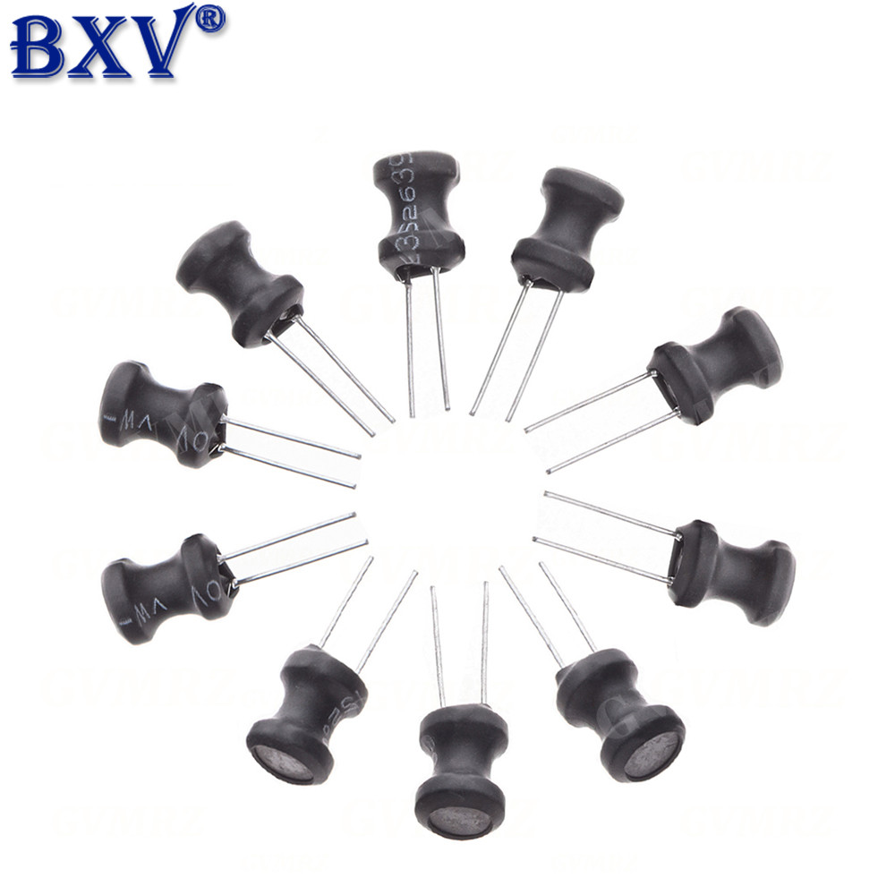 10PCS DIP Power Inductor 8X10 มม.2.2UH 4.7UH 10uH 22uH 100uH 150uh 220uH 330uH 470uH 1MH 2.2MH 4.7MH