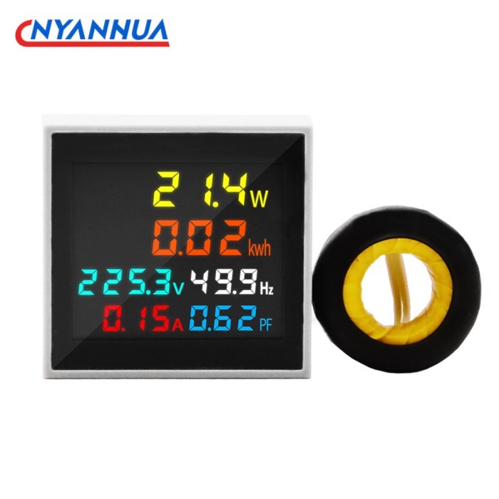 6 In1 Mini Electronic Watt-Hour Meter Voltage Current Power Display Frequency Meter Intelligent Pow