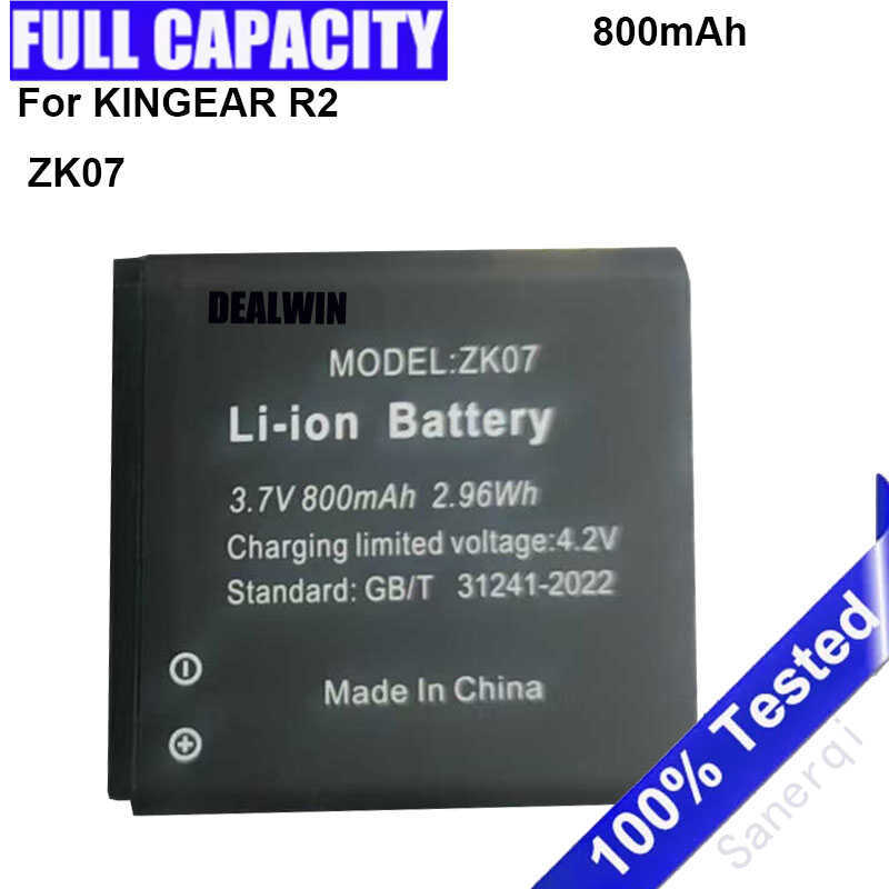 แบตเตอรี่ใหม่สำหรับกล้อง KINGEAR R2 รุ่น Zk07 ความจุ 800Mah
