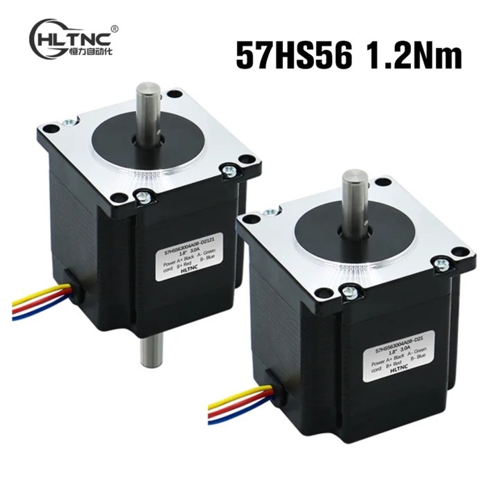 57x56 D 8mm 6.35mm NEMA23 4 Wire 3A 1.2N.m 180Oz-in NEMA 23 Stepping  Stepper Motor for CNC Engravi