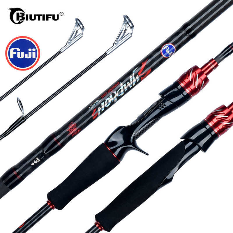 BIUTIFU คาร์บอนตกปลา สําหรับนักเดินทาง-Fuji Lure SPINNING C Rod 1.8-3.0 M 5-42G เหมาะสําหรับ MINI R