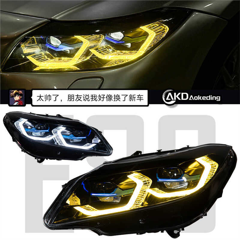 ทุ่มเทให้กับ 09-16 BMW Z4 ชุดไฟหน้า E89 ดัดแปลง M4 A แฟลชช้อนสีฟ้าไฟวิ่งกลางวัน Golden Eye