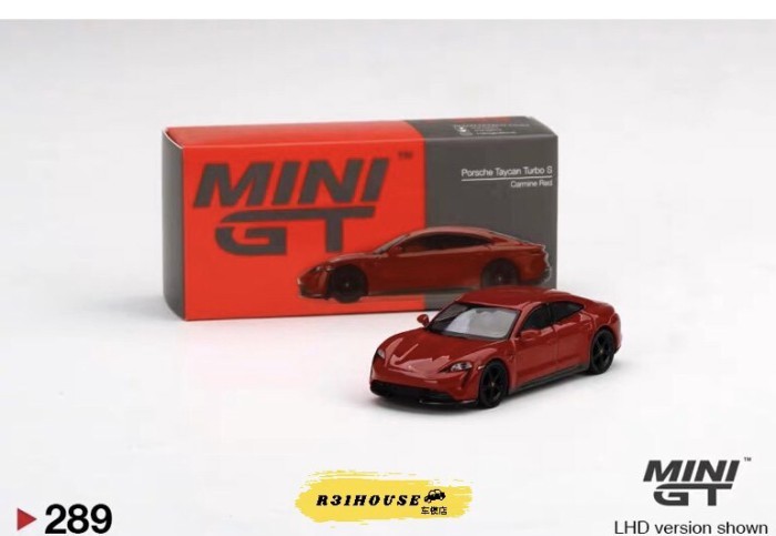 พร้อมส่ง MINIGT289 1: 64 โมเดลรถ Porsche Taycan Porsche Turbo S