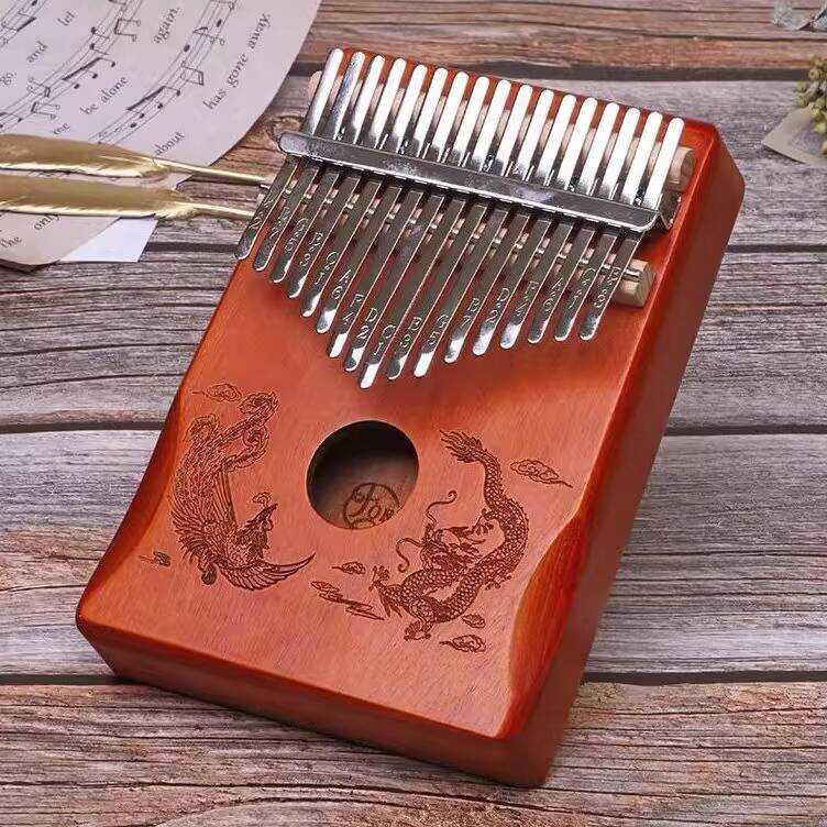 Selected Thumb Piano 21-Tone Kalimba Crystal 17-Tone Kalimba เปียโนนิ้วแบบพกพาไฟฟ้า Easy Learn เครื่