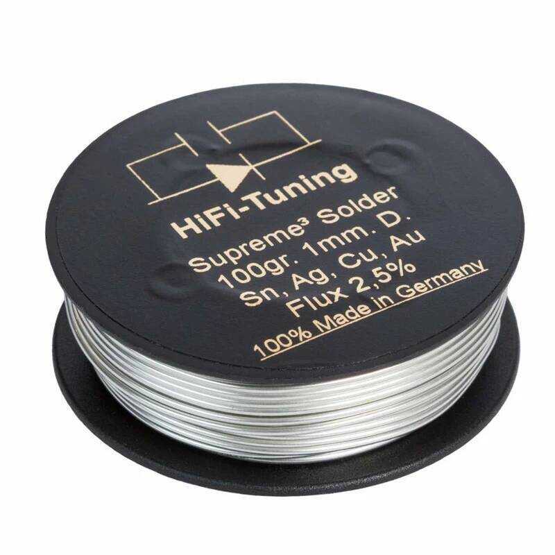 สายบัดกรีทองและเงินสำหรับงานเสียงระดับไฮเอนด์จาก German HIFI-TUNING Tuning Master Supreme³ ปราศจากสา