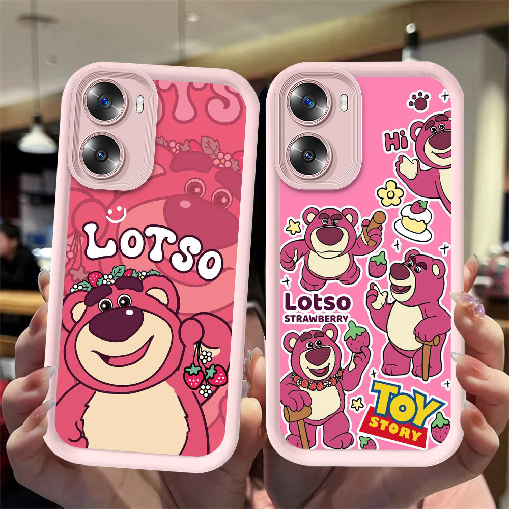 J-23 Lotso ดำขาวชมพูเคสโทรศัพท์หรับ OPPO A57 A77S A57S A77 A56S A57E 5G