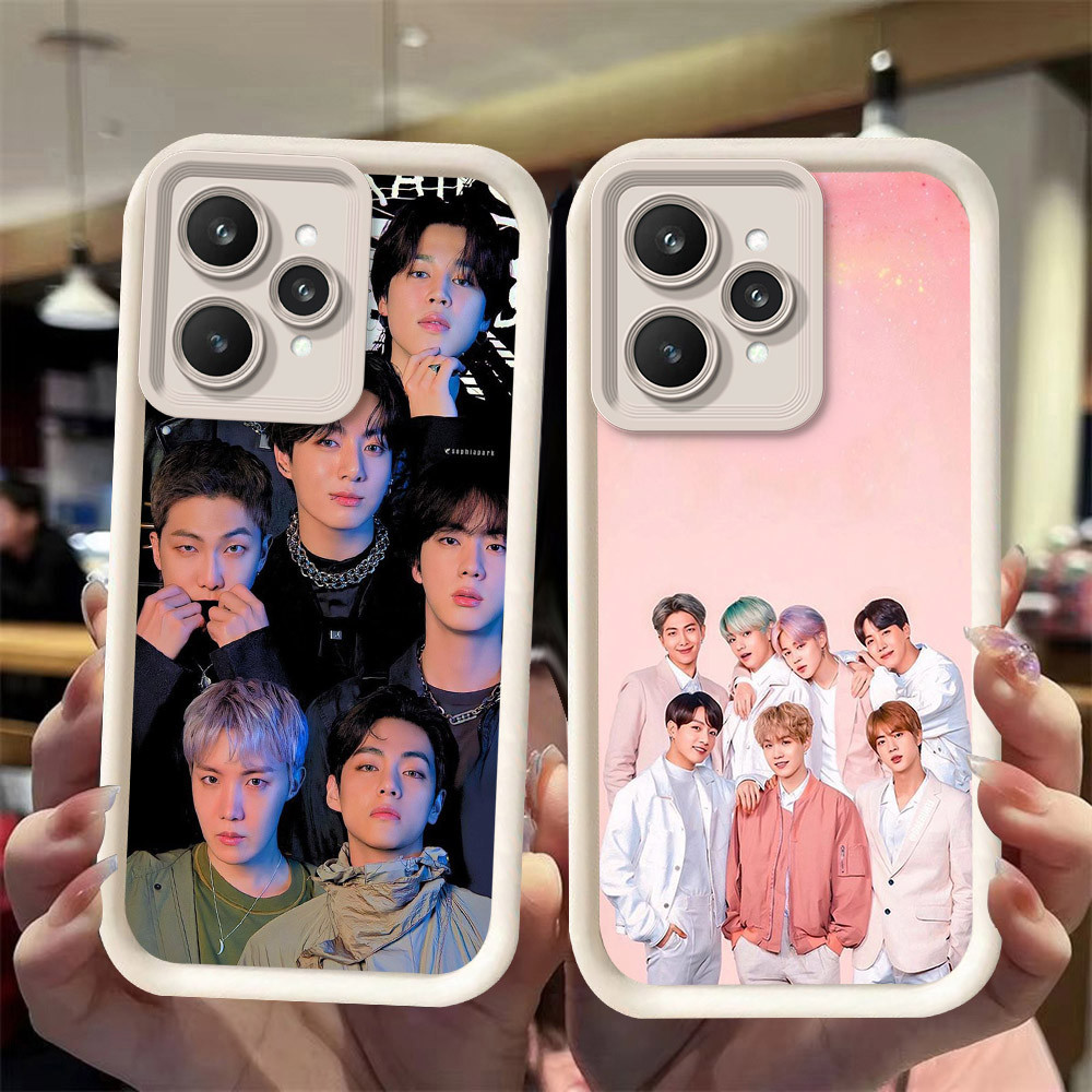 J-31 KPOP_Boys ดำขาวชมพูเคสโทรศัพท์หรับ Realme 9i V23i C35 C31 Q5i 10 V23 5G