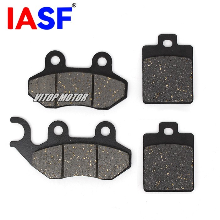 HATTCLUAN Motorcycle Front Rear Brake Pads fits for Sym Jet 14 125 50 200 XS150T-9/9B XS175T-2 Crui
