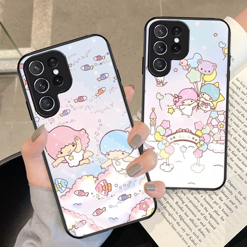 G-19 Little Twin Stars เคสกระจกนิรภัยสําหรับ Tecno Spark 50 Camon 40 Pro Ultra Plus 5G Case