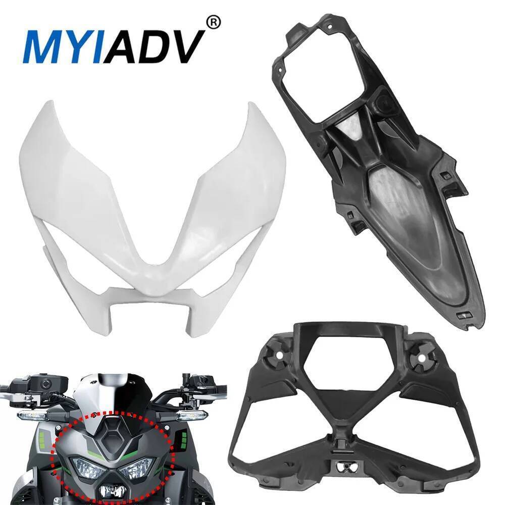 KAWASAKI สําหรับคาวาซากิ Z900 z900กับ 2025 2026 Z 900รถจักรยานยนต์ด้านหน้าไฟหน้าแผงยามไฟหน้าภายในด้า