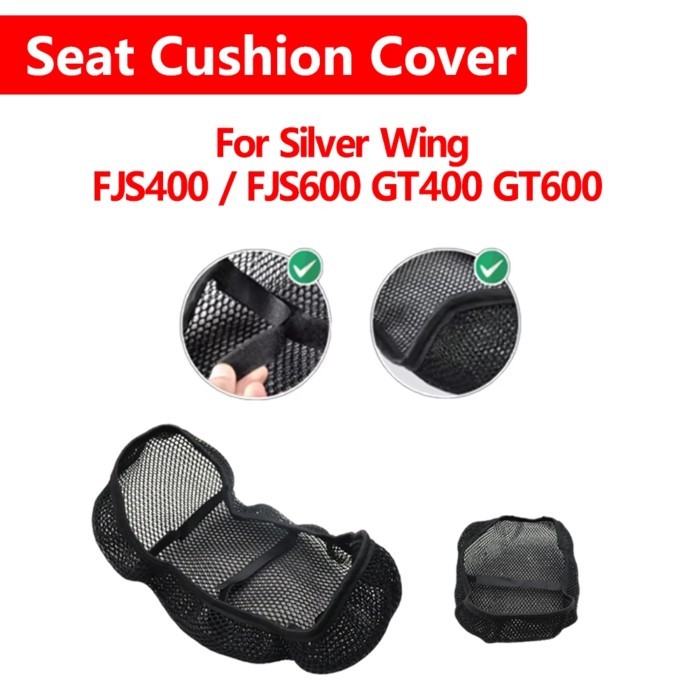 For Honda Silver Wing FJS 400 600 GT400 GT600 Motorcycle Honeycomb Mesh 3D Mesh Fabric Cushion Wate