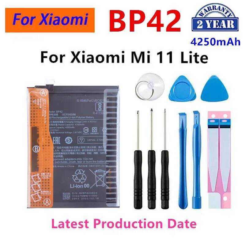 แบตเตอรี่ทดแทน Bp42 Bp41 Bm4h Bm3j Bm3l Bm3e Bm3f Bp46 สำหรับ Xiaomi 12X 11 Lite Redmi K20 9 Pro Mi