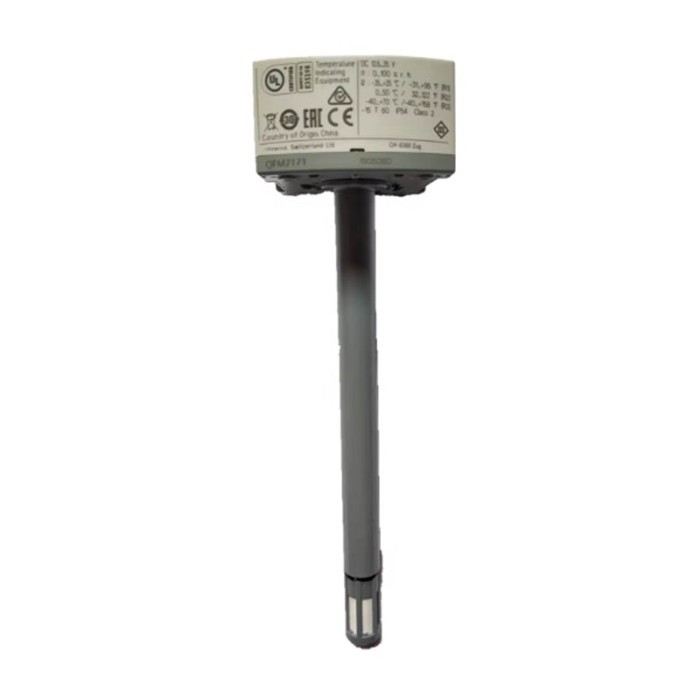 QFM2171 temperature and humidity sensor, duct insertion probe transmitter, 4-20mA current signal