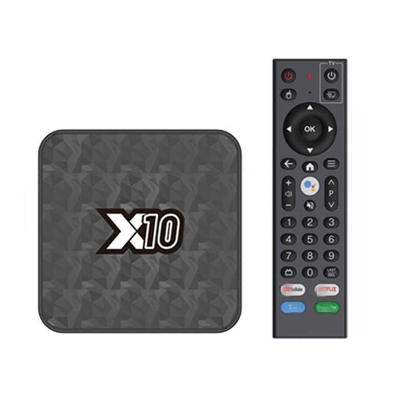 X10 Set-Top Box Quanzhi H313 Box Dual-Band 5GWIFI Voice รีโมทคอนโทรลเครื่องเล่น HD 2GB/8GB